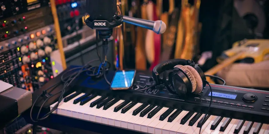 Musikproduktion am Computer – moderner Arbeitsplatz